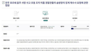 '전주 포르쉐 사고' 유족 국민청원&hellip;"경징계 경찰관, 재심의하라"