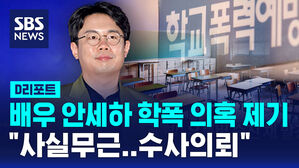 [D리포트] 배우 안세하 학폭 의혹 제기&hellip;"사실무근, 수사의뢰"