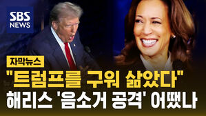 [자막뉴스] "트럼프를 구워 삶았다" 표정 부자 해리스 '음소거 공격'