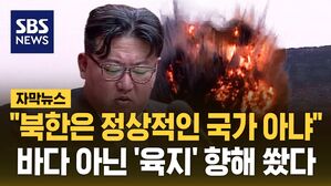 [자막뉴스] "북한은 정상적인 국가 아냐"&hellip;바다 아닌 '육지' 향해 쐈다