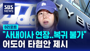 [D리포트] "사내이사 연장&hellip;대표직 복귀 불가"&hellip;어도어 타협안 제시