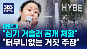 [D리포트] 민희진 "심기 거슬러 공개 처형"&hellip;하이브 "터무니없는 거짓 주장"