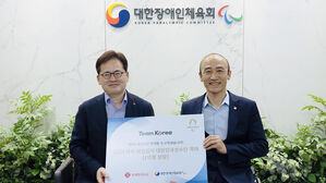 롯데칠성, '패럴림픽 선전' 장애인체육회에 1억 원 추가 후원