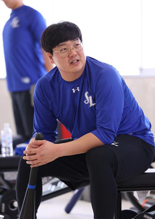 재활 훈련하는 이민호 (사진=삼성 라이온즈 제공, 연합뉴스)