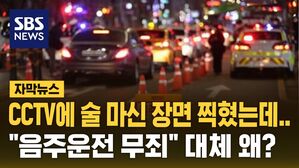 [자막뉴스] CCTV에 술 마신 장면 찍혔는데 "음주운전 무죄"&hellip;"음주량 입증 안 돼"