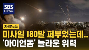 [자막뉴스] 미사일 180발 쏟아부었는데&hellip;이란 공격 막아낸 이스라엘 '아이언돔'