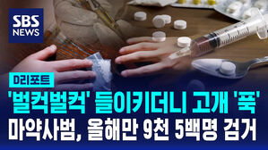 [D리포트] '음료수 벌컥벌컥' 마약 투약자 검거&hellip;마약사범 올해만 9천500명