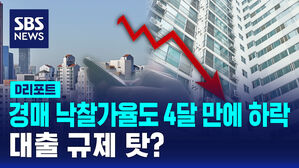 [D리포트] 경매 낙찰가율도 넉 달 만에 하락 반전&hellip;대출 규제 탓?
