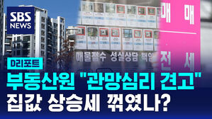 [D리포트] 부동산원 "관망심리 견고"&hellip;집값 상승세 꺾였나?