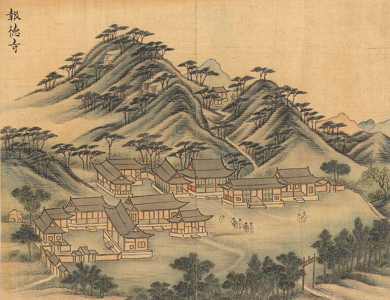 보덕사 실경산수화
