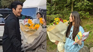 [SBS Star] VIDEO: Kim Woo Bin Surprises Suzy with a Stunning Flower Bouquet for Her Birthday
