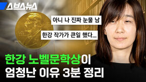 한강 노벨문학상이 엄청난 이유 3분 정리 아니 나 진짜 눈물 남 한강 작가가 큰일 했다... 스브스뉴스