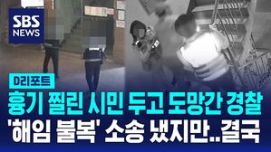 [D리포트] 흉기 찔린 시민 두고 도망간 경찰&hellip;'해임 불복' 소송 냈지만 최종 패소
