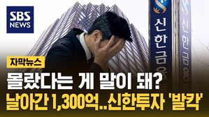 [자막뉴스] 몰랐다는 게 말이 돼? '날아간 1,300억'&hellip;신한투자 발칵