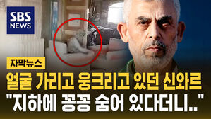 [자막뉴스] 지하에 숨었다던 하마스 수장 신와르&hellip;"얼굴 가리고 힘없이 막대기 던져"