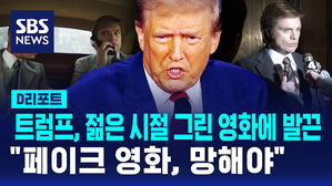 [D리포트] 트럼프, 젊은 시절 그린 영화에 발끈&hellip;"페이크 영화, 망해야"