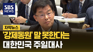 SBS NEWS 자막뉴스 강제동원 말 못한다는 대한민국 주일대사