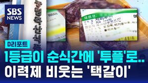 [D리포트] 1등급이 순식간에 '투플'로&hellip;이력제 비웃는 '택갈이'