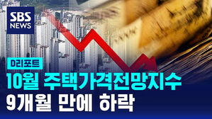 [D리포트] 10월 주택가격전망지수 9개월 만에 하락