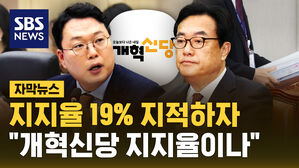 [자막뉴스] 지지율 19% 지적하자 "개혁신당 지지율이나"