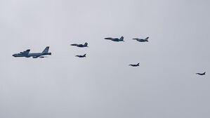 한미일 공중훈련 실시&hellip;미 폭격기 B-52H 올해 첫 한반도 전개