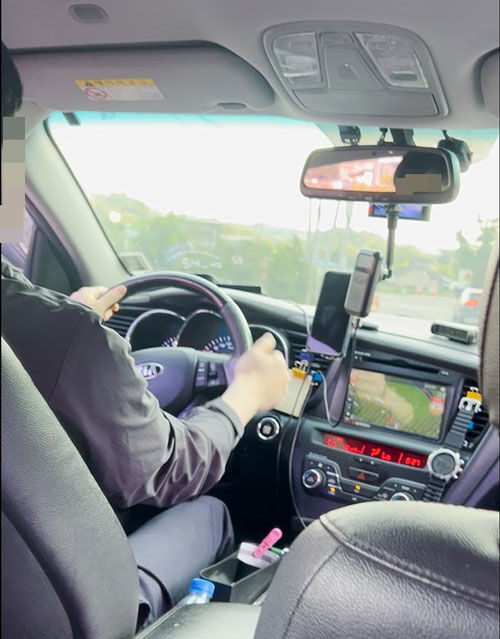 불법 운송 차량 내부