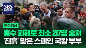 [영상] 수해 현장 찾은 스페인 국왕 부부, 분노한 주민들 '진흙' 던져