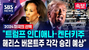 [美대선 출구조사] "트럼프 인디애나&middot;켄터키주,해리스 버몬트주 각각 승리 예상"