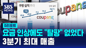 [D리포트] 요금 인상에도 "탈팡" 없었다&hellip;3분기 최대 매출