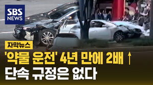 '약물 운전' 4년 만에 2배↑ 단속 규정은 없다