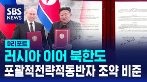 [D리포트] 러시아 이어 북한도 포괄적전략적동반자 조약 비준
