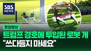 [영상] 트럼프 경호하는 로봇 개 '스팟', 현대차그룹 자회사가 개발해