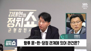 [정치쇼] 이양수 "윤 대통령 회견 후 당정 부드러워&hellip;한동훈, '부부싸움 자식 모르게' 하려는 듯"