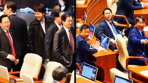 [영상] 할 말 끝나자마자 '벌떡' 일어나 단체 퇴장 "다신 오지 마!"&hellip;세 번째 '김건희 특검법' 표결 직전 포착된 장면들