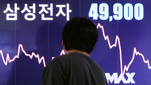 삼성전자, 4년 5개월 만에 '4만 전자'&hellip;시총 300조 원 붕괴