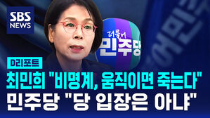 [D리포트] 최민희 "비명계, 움직이면 죽는다"&hellip;"당 입장 아냐"