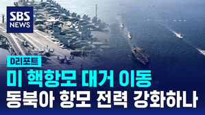[D리포트] 미 핵항모 대거 이동&hellip;동북아 항모 전력 강화하나