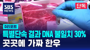 [단독] 특별단속 결과 DNA 불일치 30%&hellip;곳곳에 가짜 한우 (D리포트)