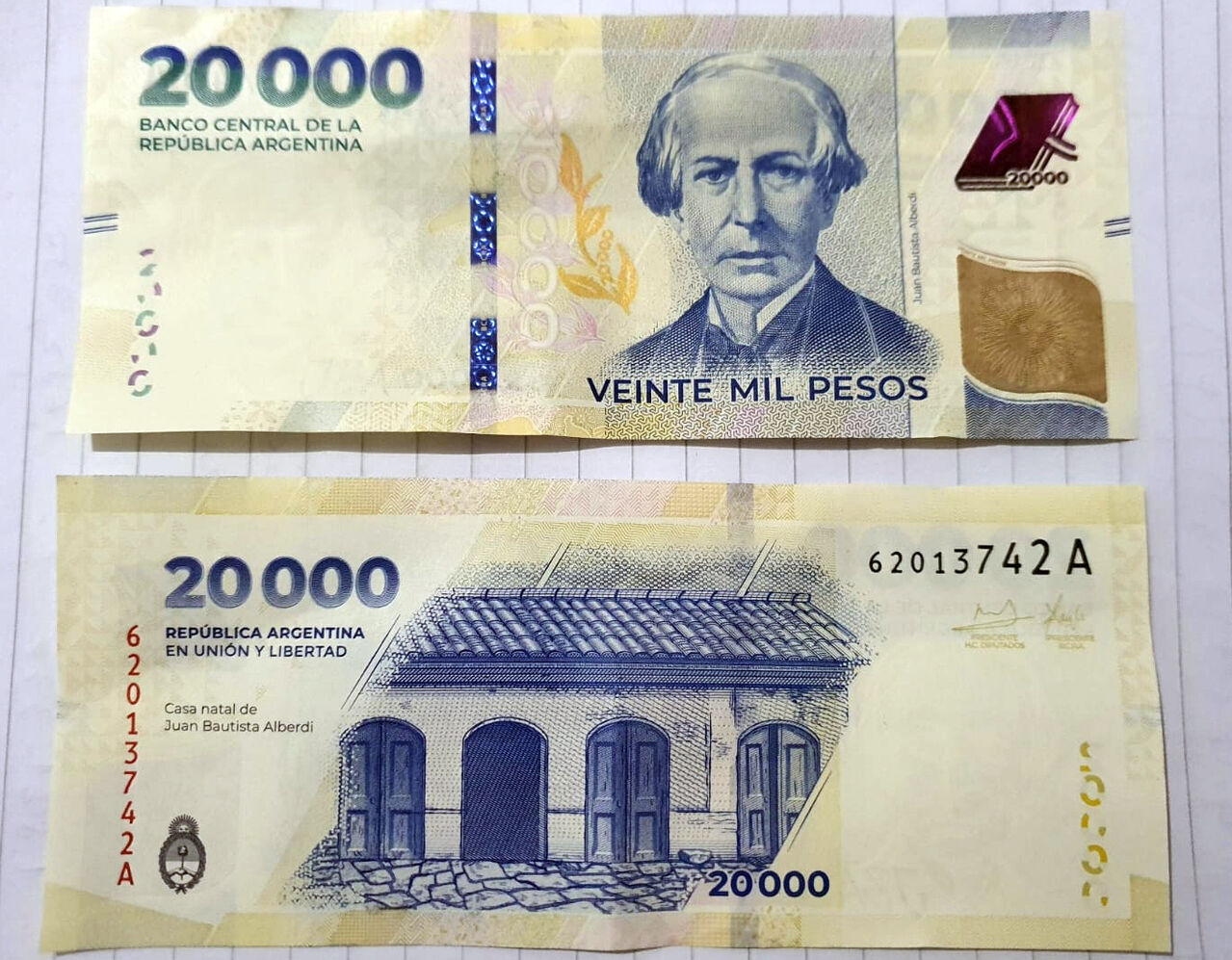 아르헨티나 2만 페소 지폐 (사진=연합뉴스)