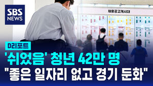 [D리포트] '쉬었음' 청년 42만 명&hellip;"좋은 일자리 없고 경기 둔화"