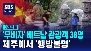 [D리포트] 무사증 베트남 관광객 38명 잠적&hellip;업계 초비상