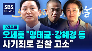 [D리포트] 오세훈 "명태균&middot;강혜경 등 오늘 사기죄로 검찰 고소"