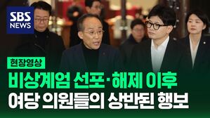 [영상] 비상계엄 선포&middot;해제 이후 여당 의원들의 상반된 행보 이어져
