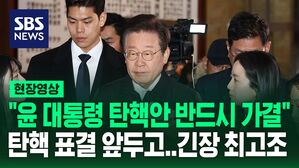 [현장영상] 이재명 "윤 대통령 탄핵안, 반드시 가결돼야&hellip;여당 의원들 용기 필요"