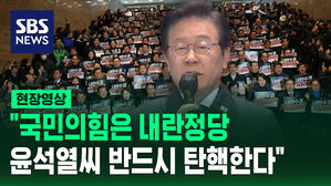 [현장영상] "국민의힘은 내란정당&hellip;윤석열 씨 반드시 탄핵한다" 민주당 규탄대회
