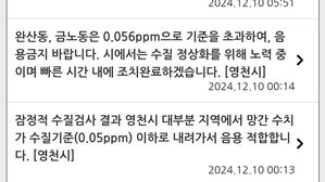 경북 영천 수돗물 망간 초과 검출&hellip;음용 금지됐다 정상화