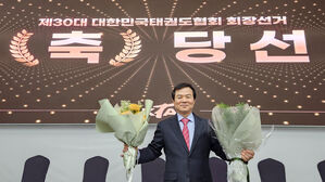 연임에 성공한 양진방 대한태권도협회장. (사진=연합뉴스)