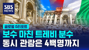 [글로벌D리포트] 보수 마친 트레비 분수&hellip;동시 관람은 4백 명까지