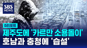 [D리포트] 제주도에 '카르만 소용돌이'&hellip;호남과 충청에 '습설'