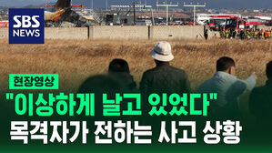 [현장영상] "이상하게 날고 있었다"&hellip;목격자가 전하는 사고 상황